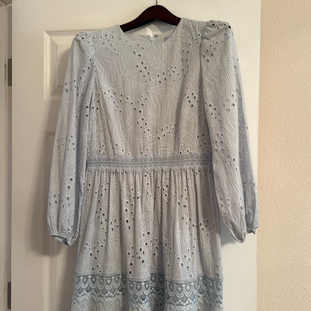 Dress, long baby blue